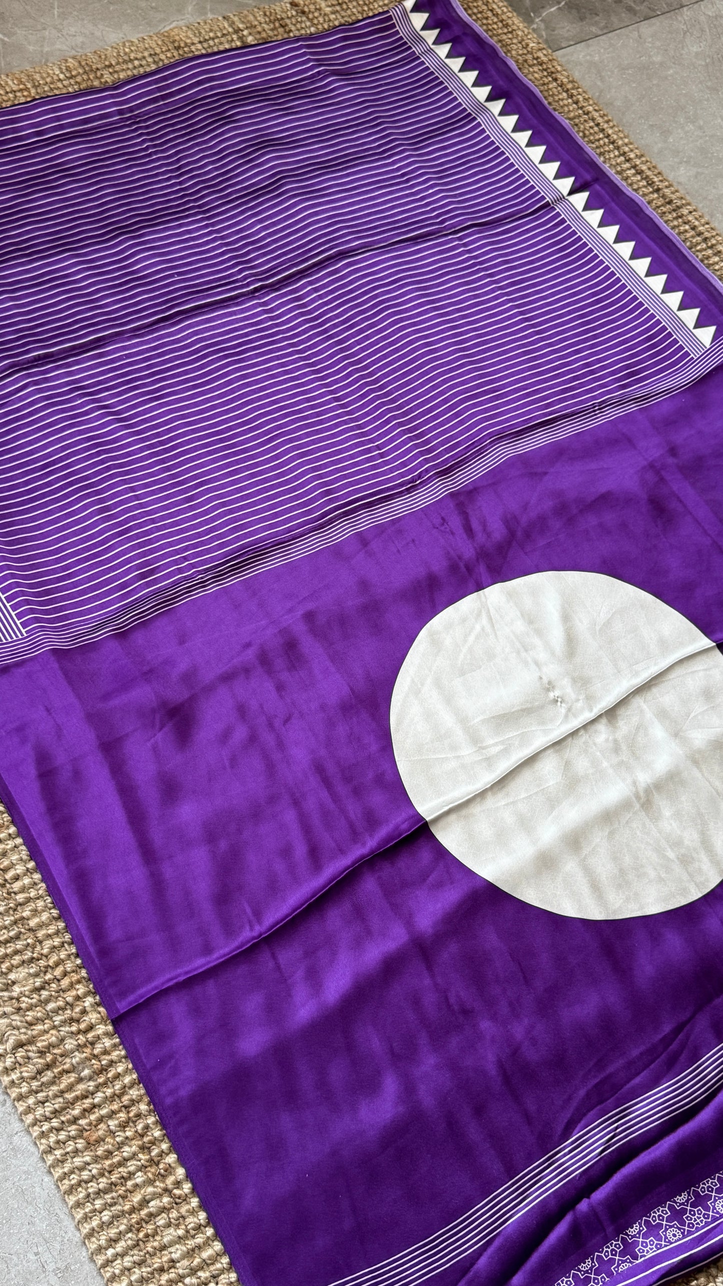 Modal Satin Saree - Purple