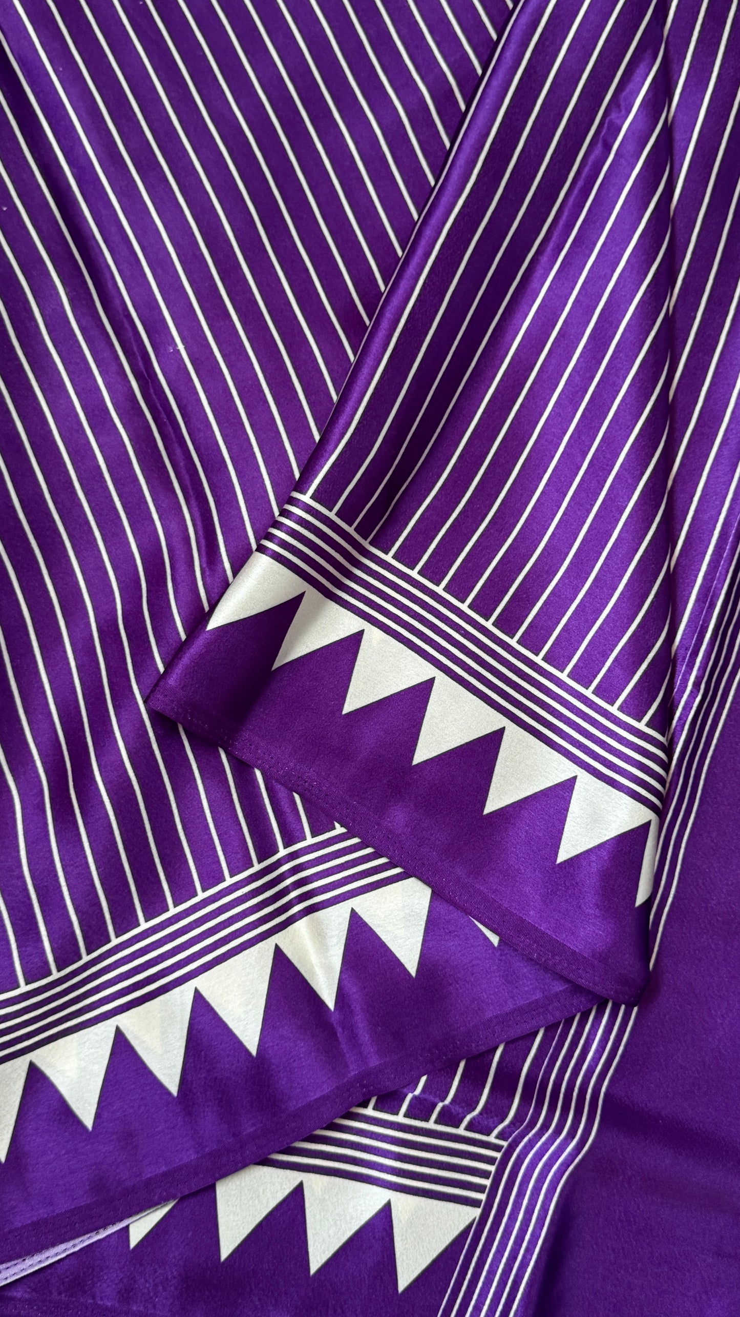 Modal Satin Saree - Purple