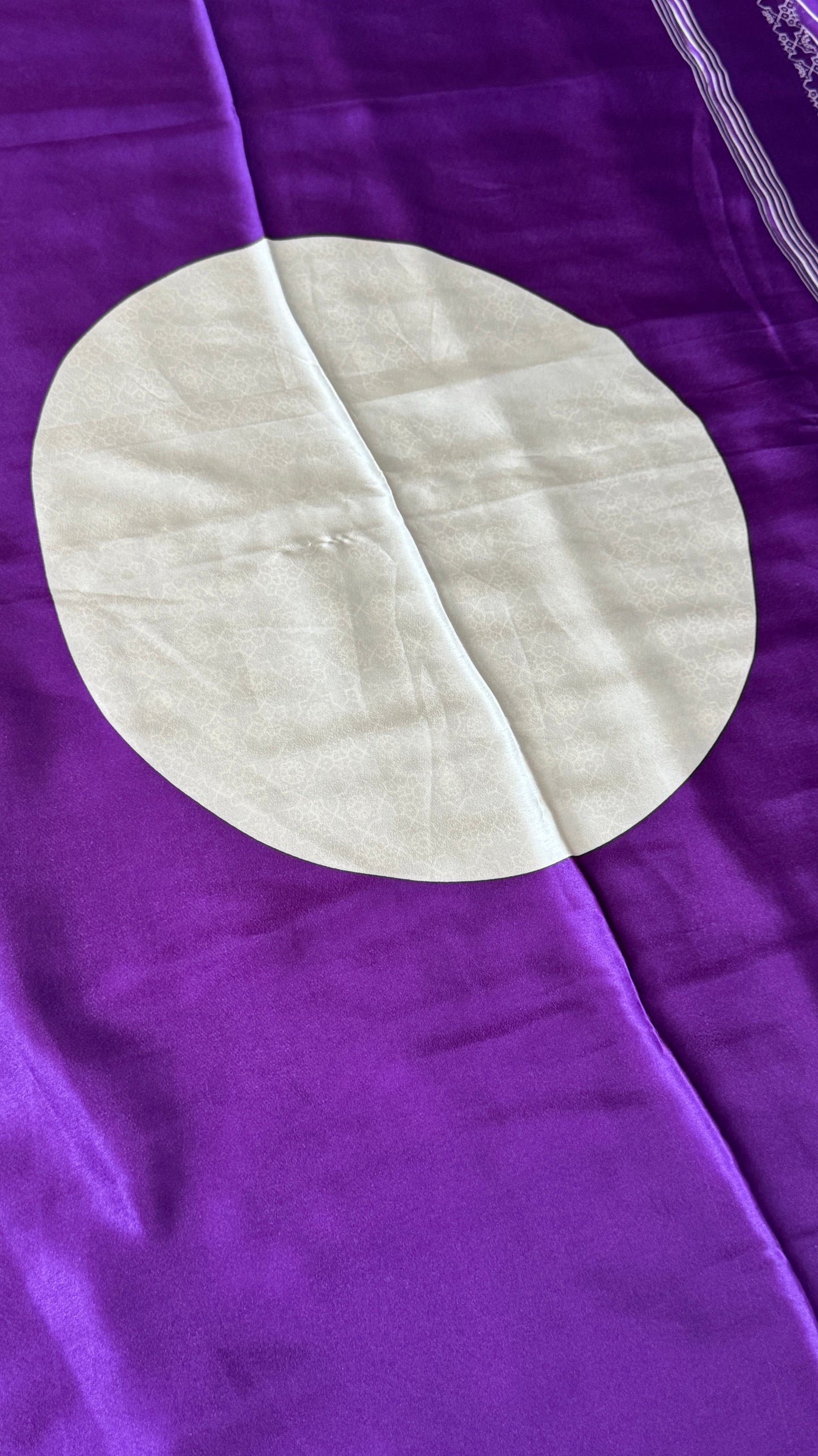 Modal Satin Saree - Purple