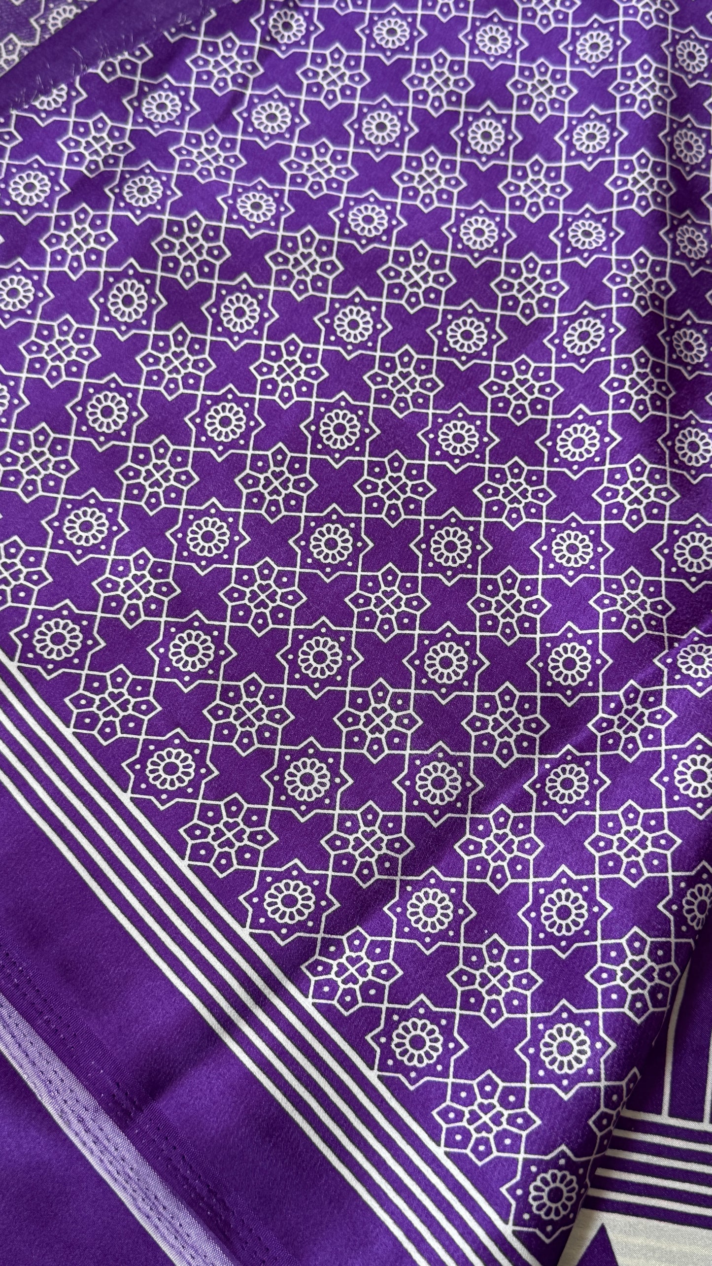 Modal Satin Saree - Purple