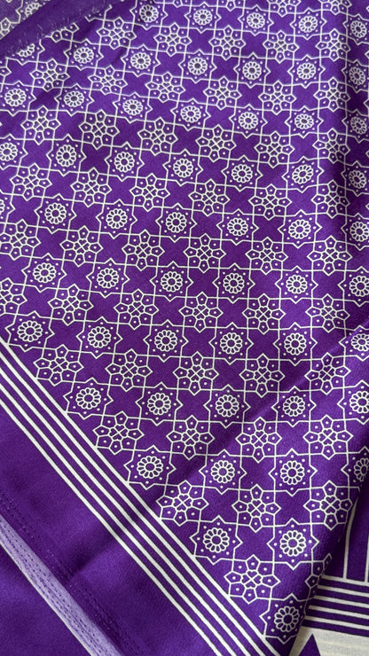 Modal Satin Saree - Purple