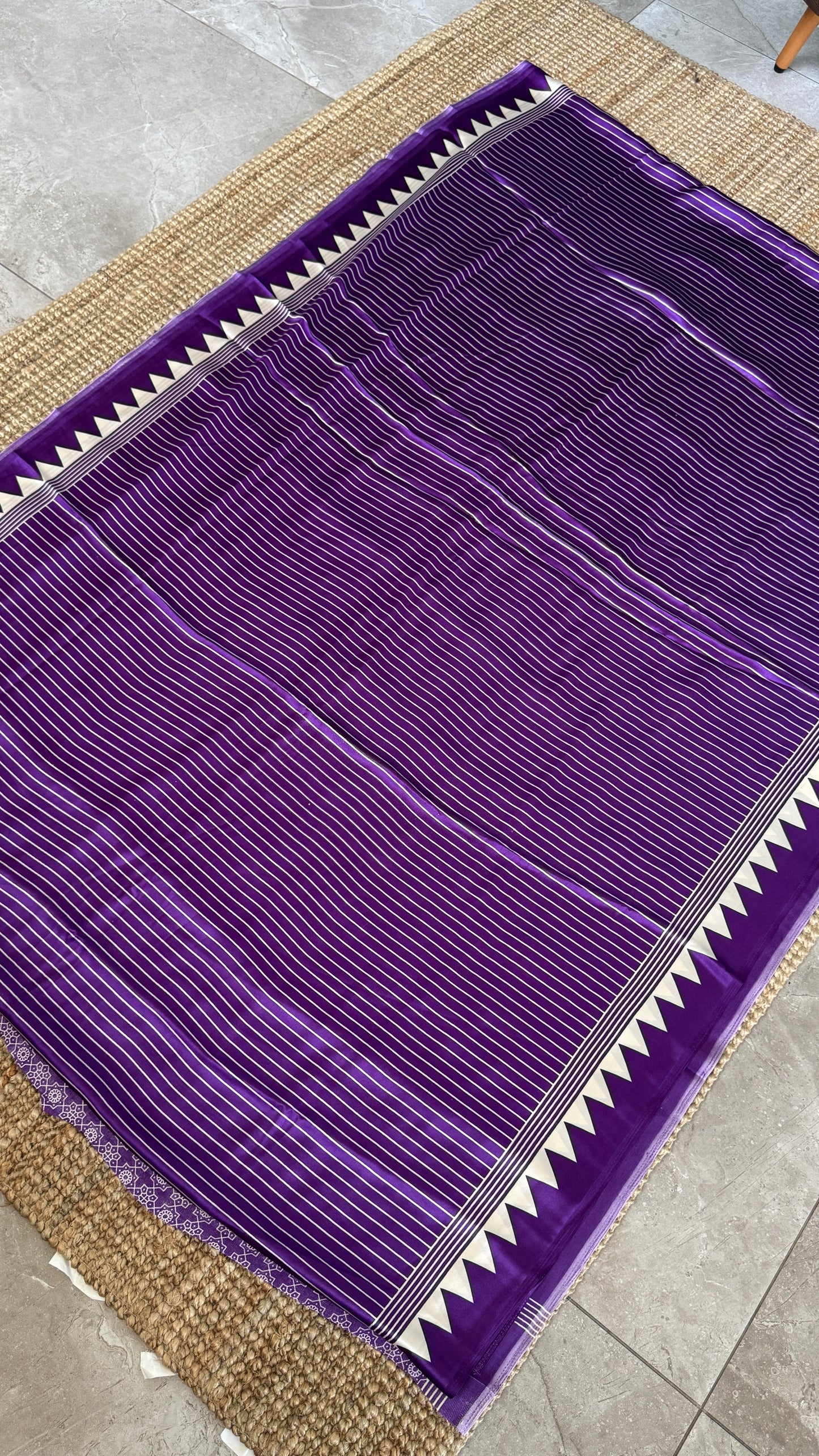 Modal Satin Saree - Purple