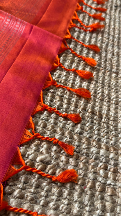 Copper Sulphate Blue Pure Soft Silk Saree | Silk Mark Certified