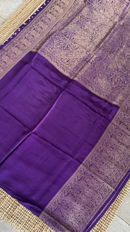 Crepe Silk Saree – Purple