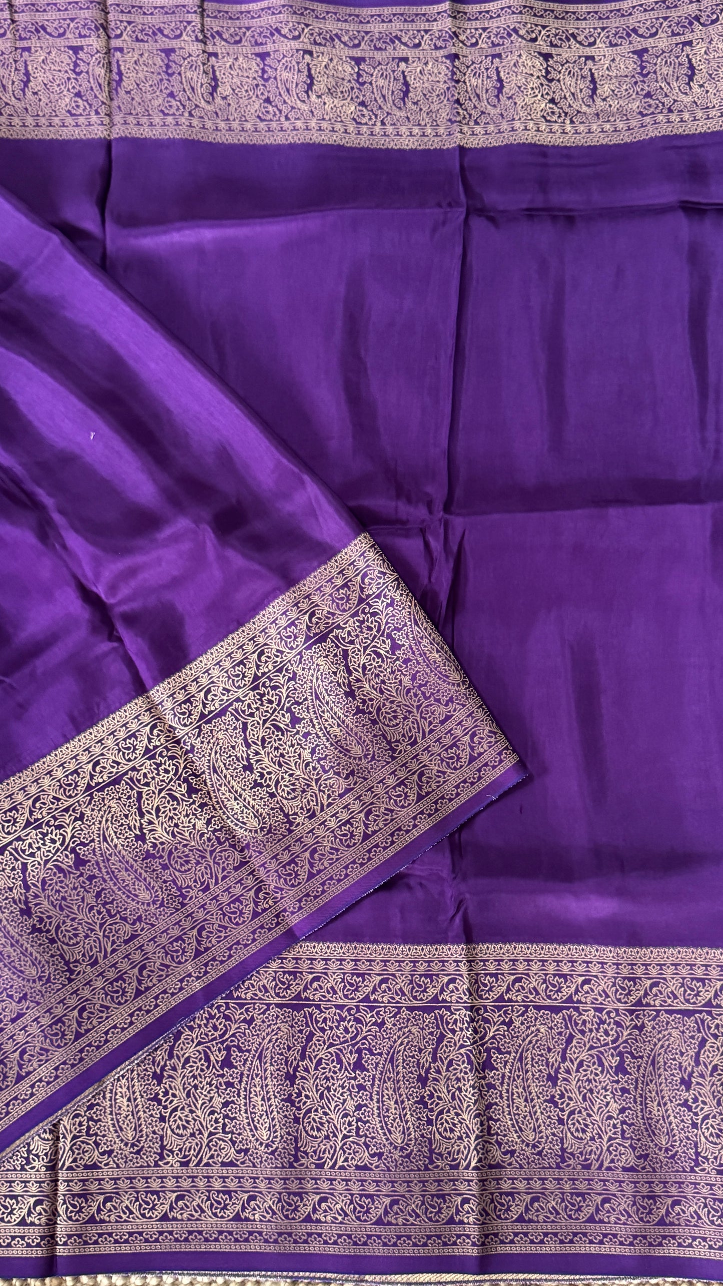Crepe Silk Saree – Purple