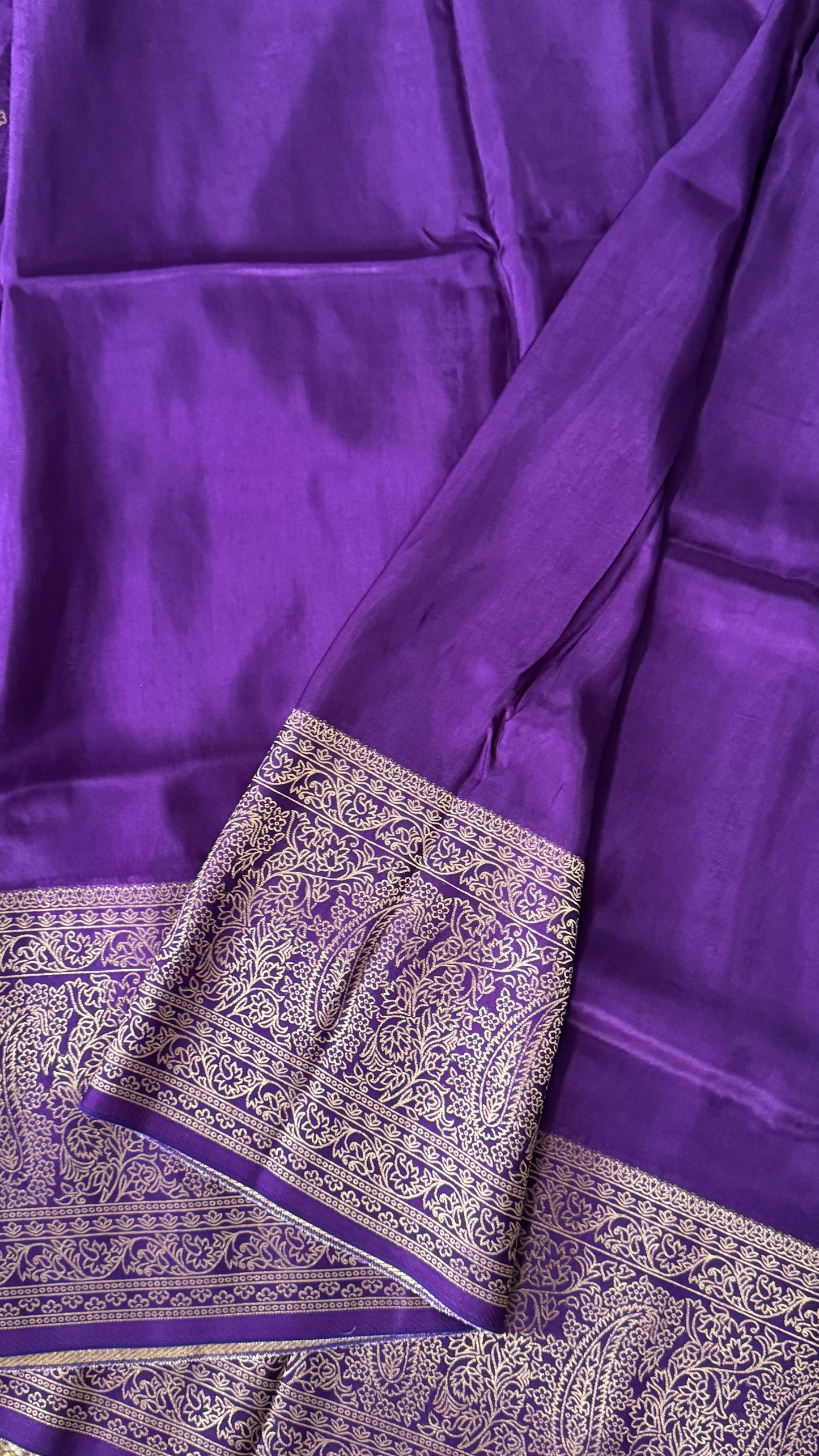 Crepe Silk Saree – Purple