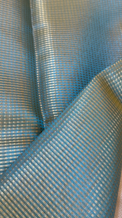 Green Semi Tissue Silk Saree - Baby Green
