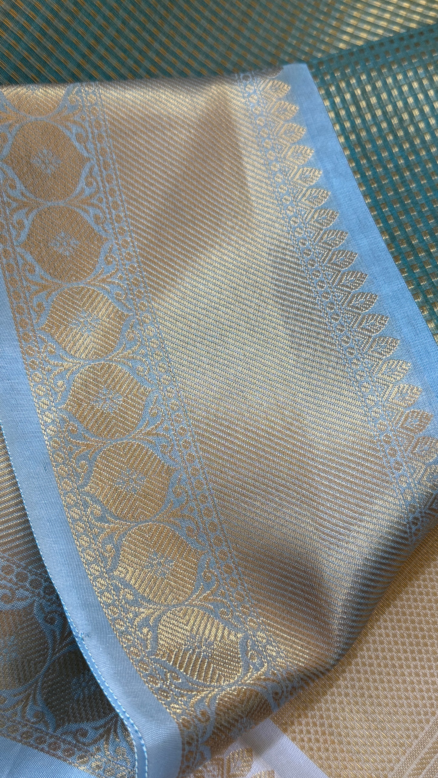 Green Semi Tissue Silk Saree - Baby Green