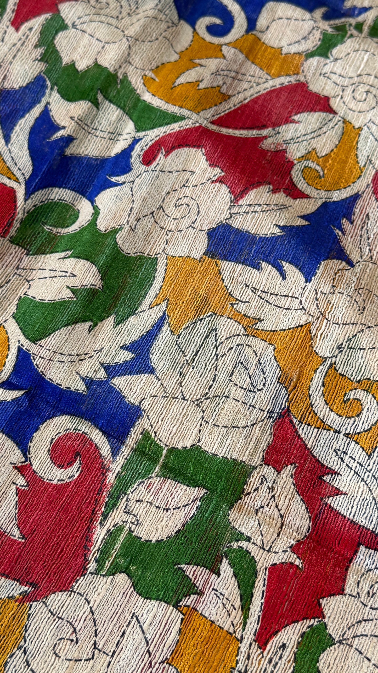 Pure Handloom Giccha Tussar Silk Saree – Multicolour
