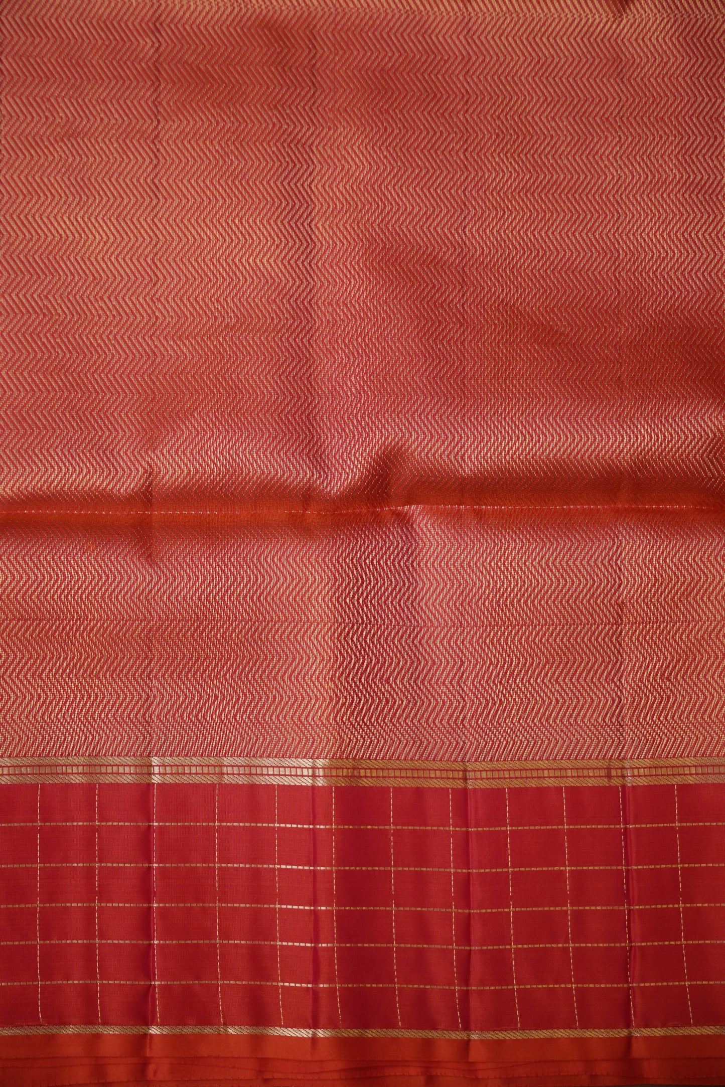 Pure Soft Silk Saree - Half White with Orange and Pink