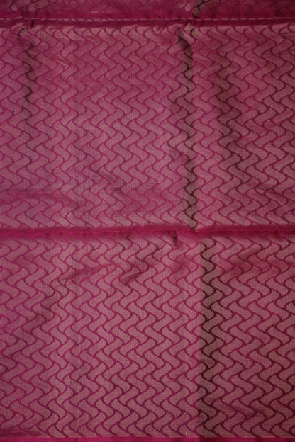 Pure Soft Silk Saree - Deep Bottle Green with Pink