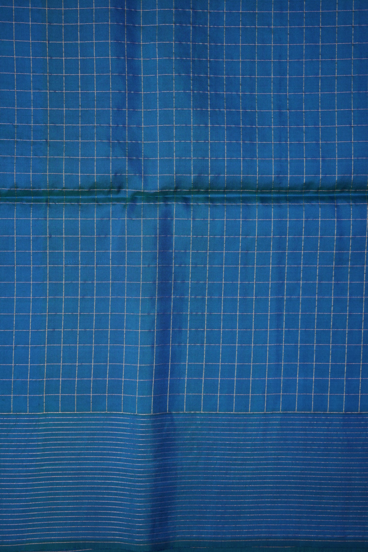 Pure Soft Silk Saree - Pink with Copper Sulphate Blue