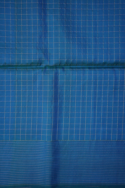 Pure Soft Silk Saree - Pink with Copper Sulphate Blue