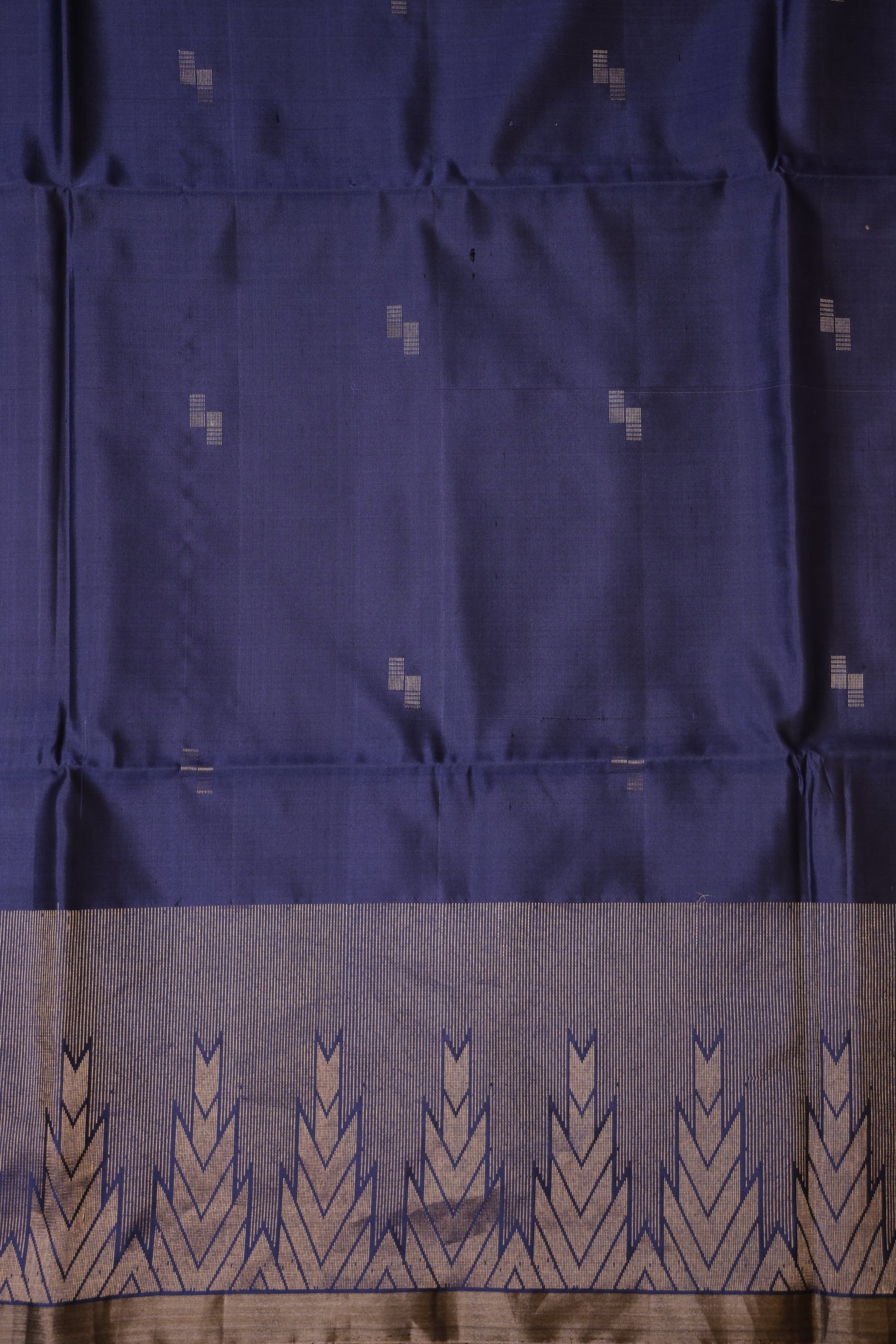 Pure Soft Silk Saree- Steel Blue & Blush Pink