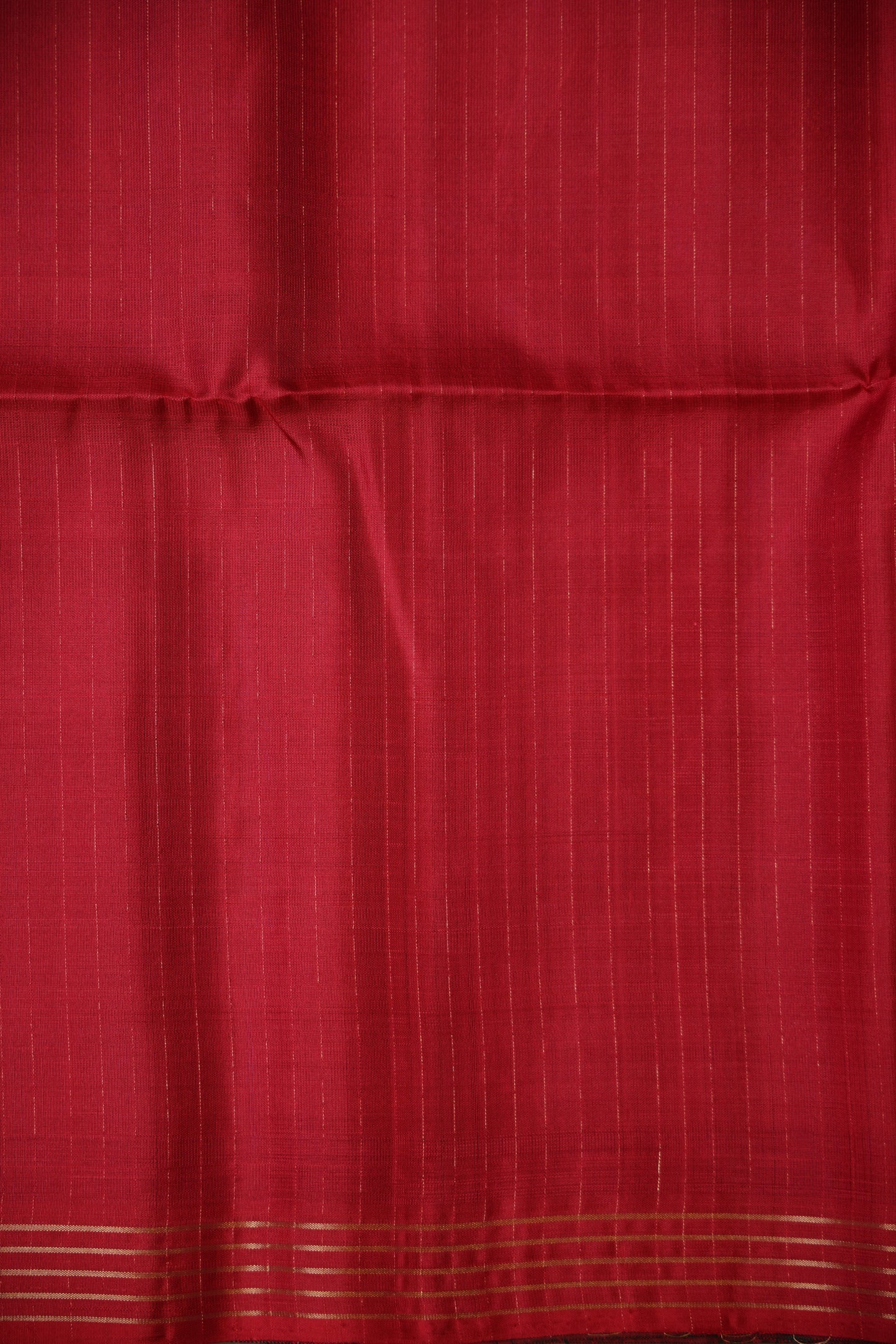 Pure Soft Silk Saree - Royal Blue & Red