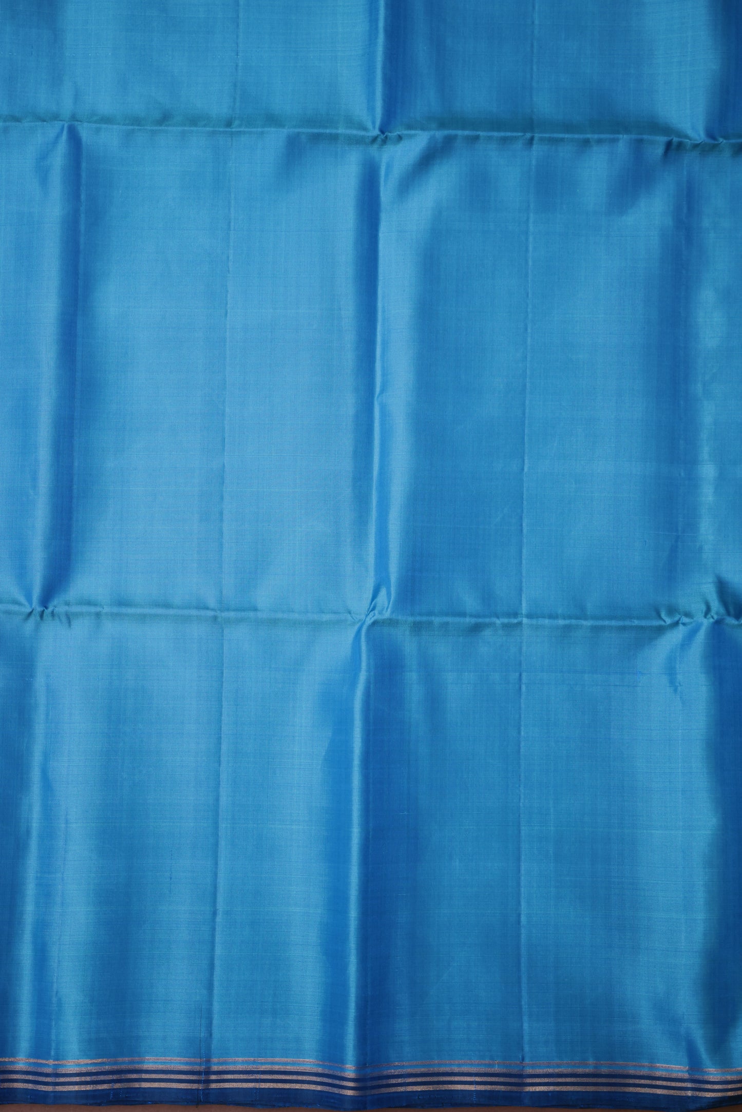 Pure Soft Silk Saree - Blue & Green