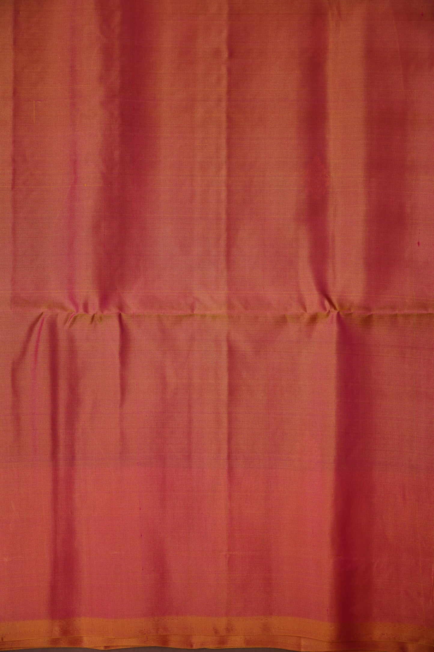 Pure Soft Silk Saree - Bottle Green & Orange