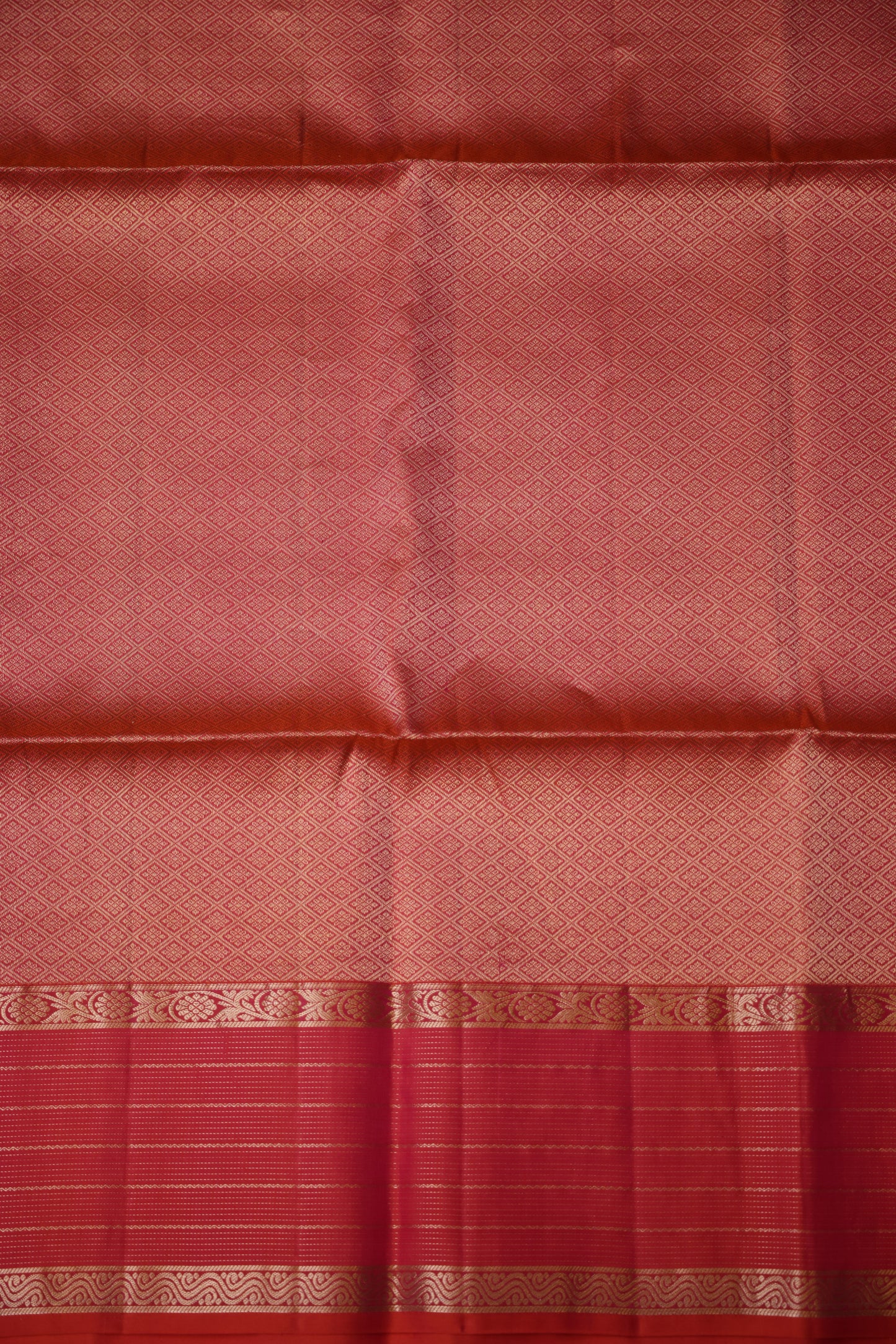 Pure Soft Silk Saree - Deep Purple with Pink & Orange