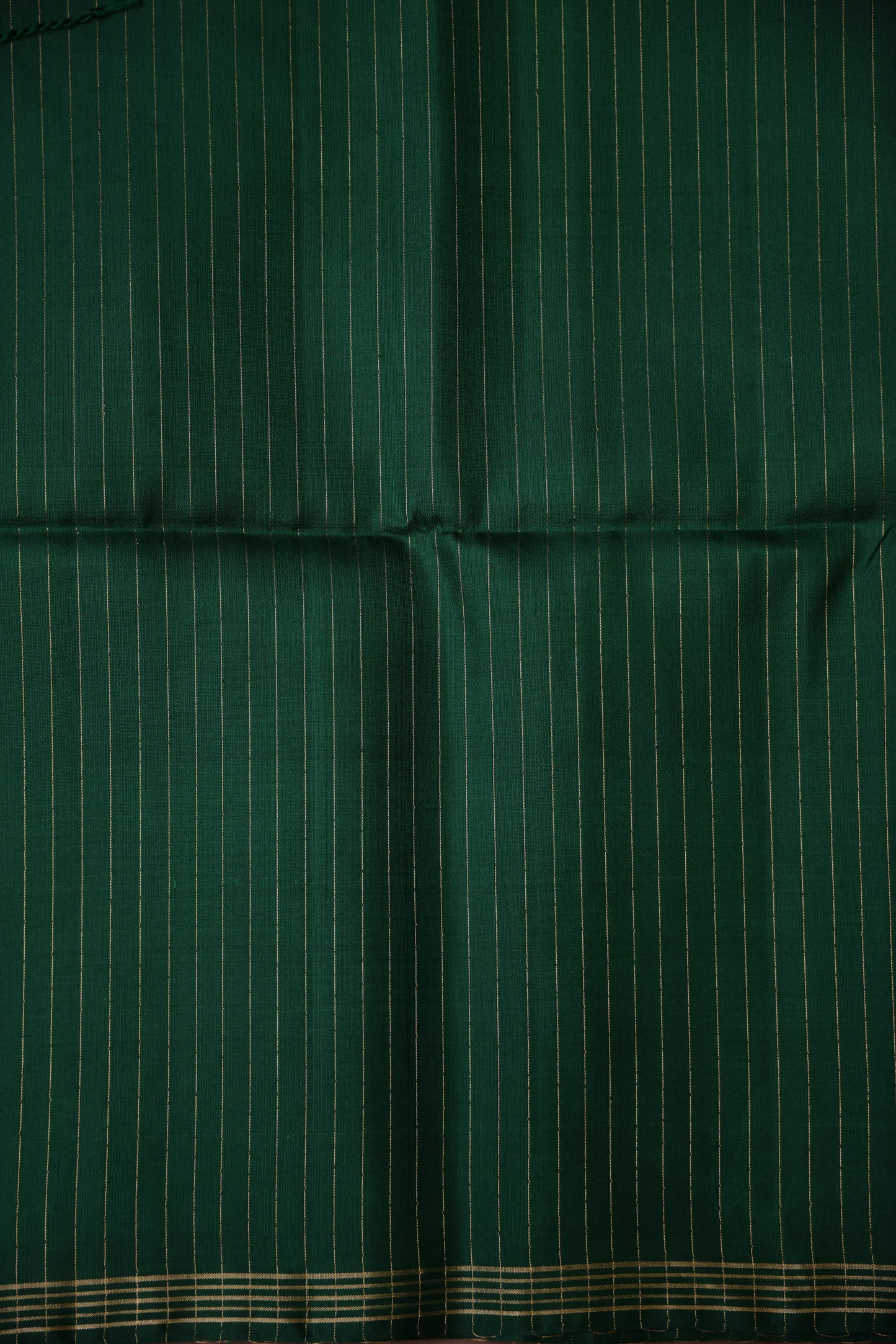 Pure Soft Silk Saree - Rani Pink & Bottle Green