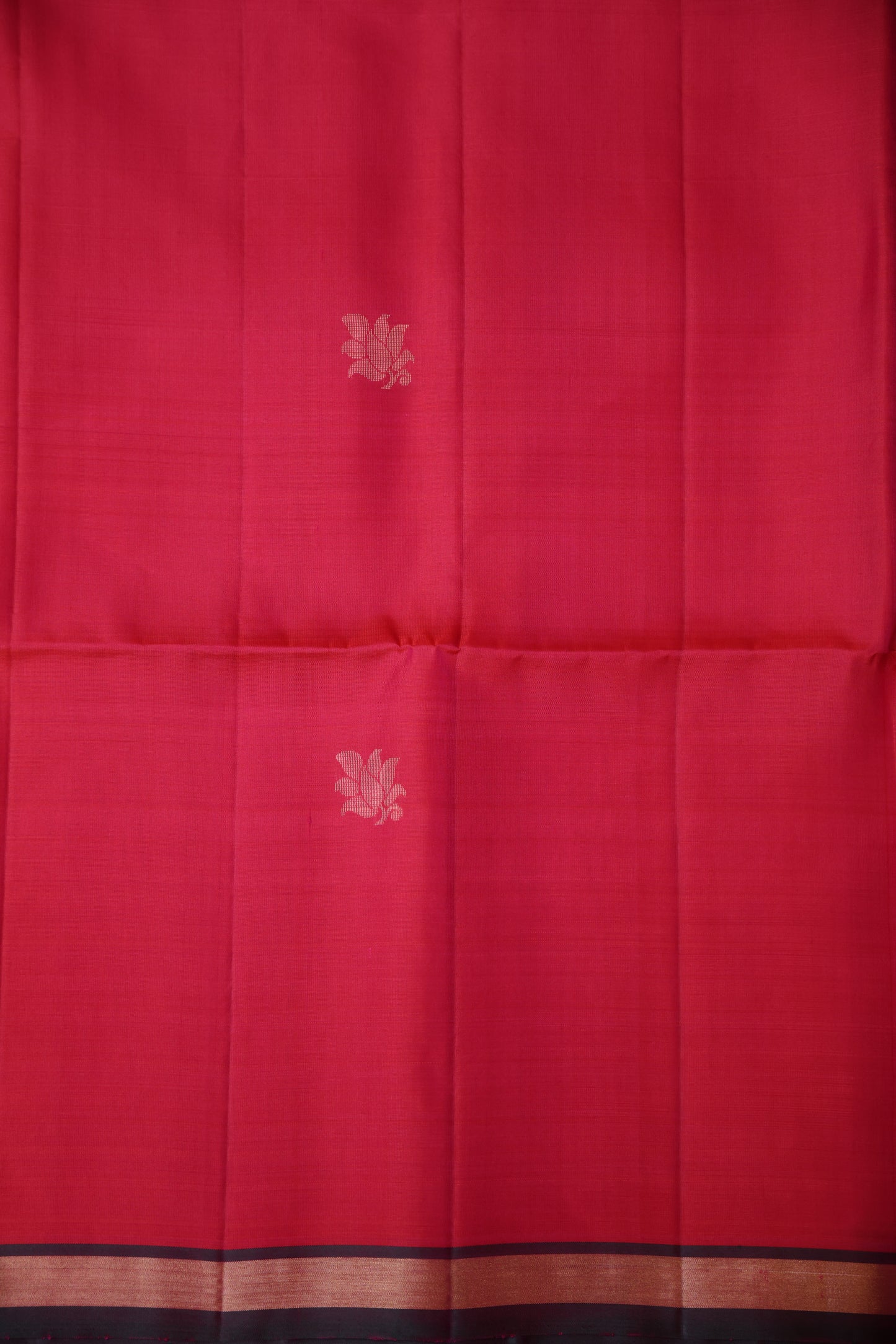 Pure Soft Silk Saree - Pink with Deep Emerald Green